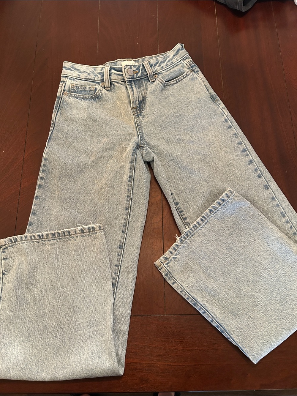PacSun Light Blue High-Rise Wide Leg Jeans